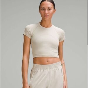 Lululemon Cropped Swiftly Tech Tee, 10